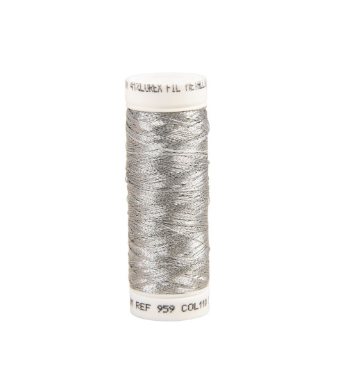150m silver metallic wire made in France
