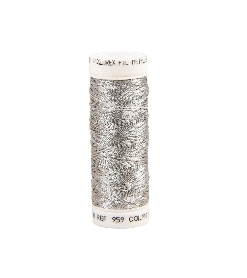 150m silver metallic wire made in France