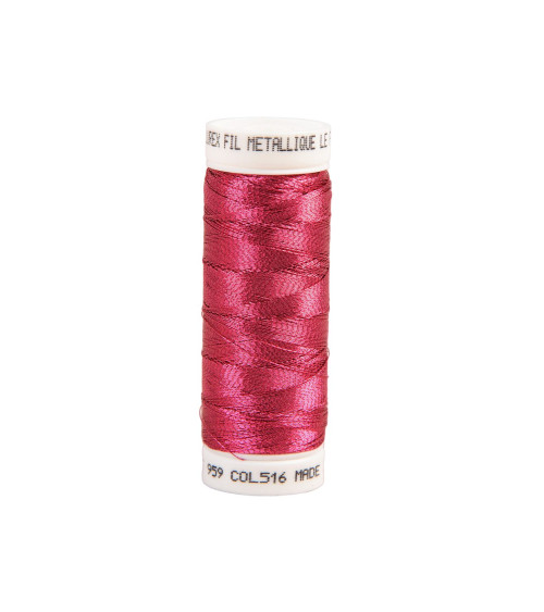 150m fuchsia metallic thread made in France