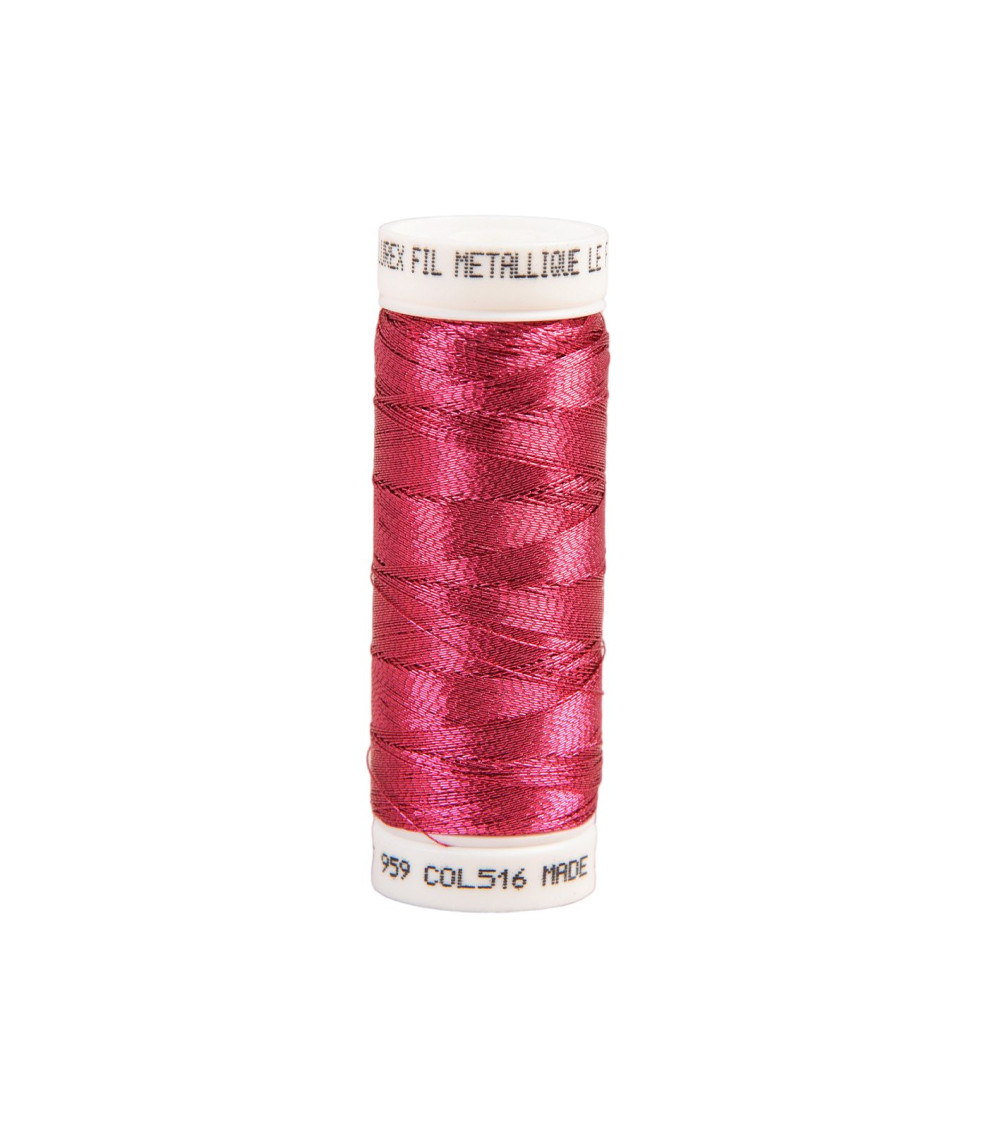 150m fuchsia metallic thread made in France