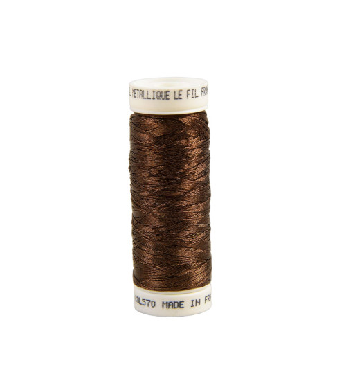 150m brown metallic wire made in France