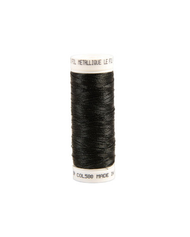 150m black metallic wire made in France