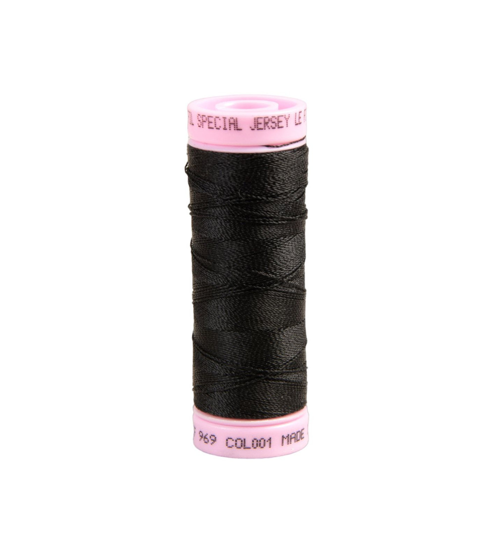 Special jersey yarn 140m black made in France