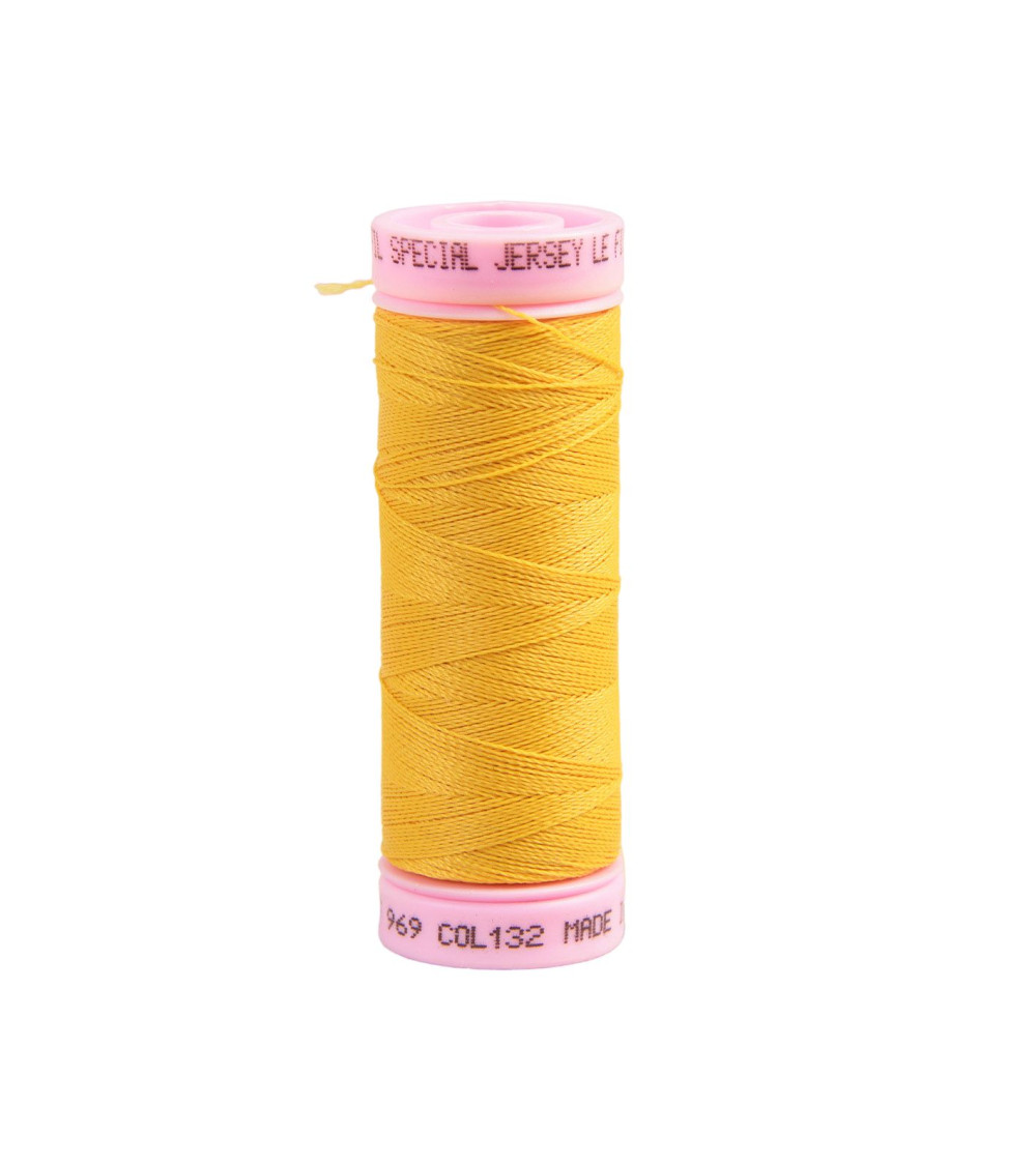 Special jersey yarn 140m wheat yellow made in France