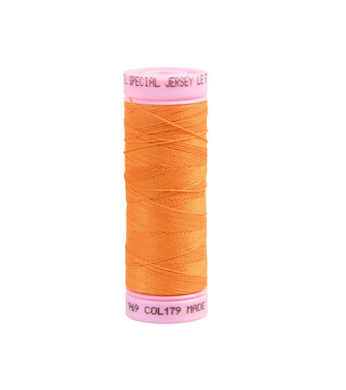 Special jersey yarn 140m orange made in France