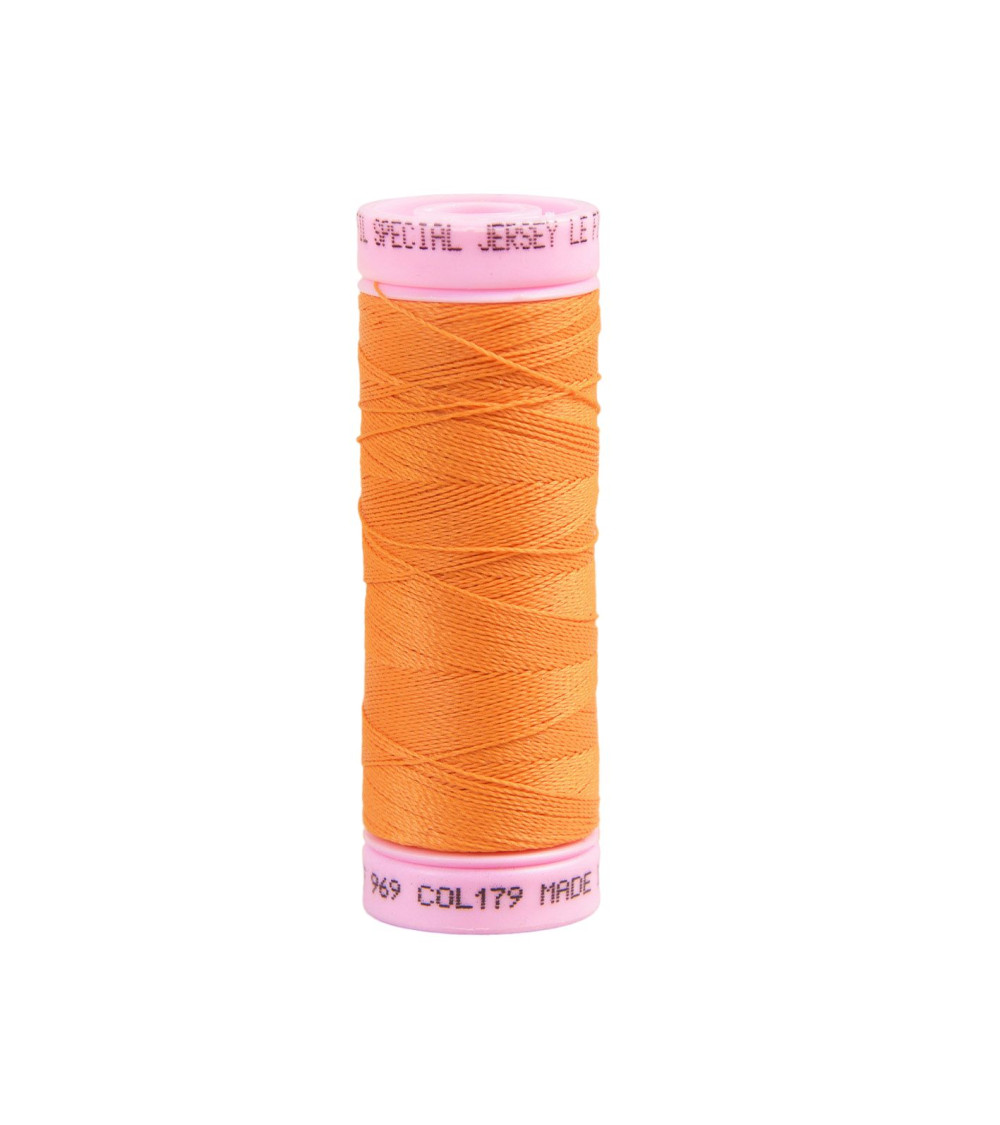 Special jersey yarn 140m orange made in France