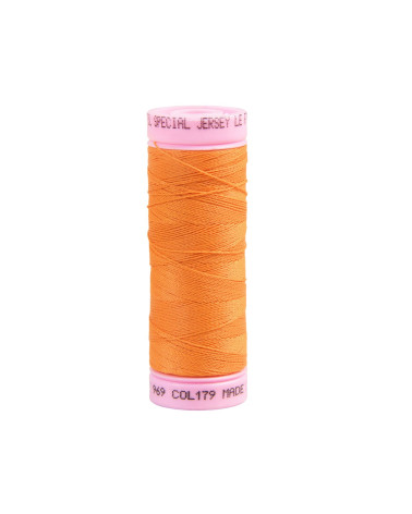 Special jersey yarn 140m orange made in France