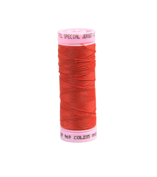 Special jersey yarn 140m red made in France