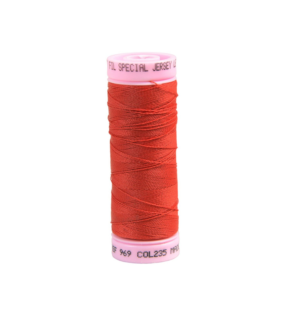 Hilo de jersey especial 140 m rojo fabricado en Francia.