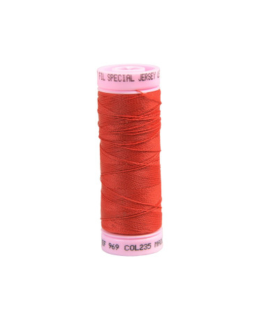 Hilo de jersey especial 140 m rojo fabricado en Francia.