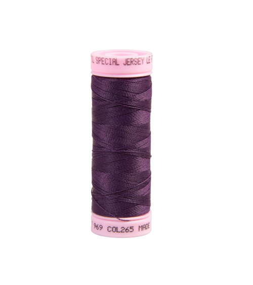 Special jersey yarn 140m purple made in France