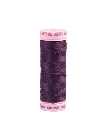 Special jersey yarn 140m purple made in France