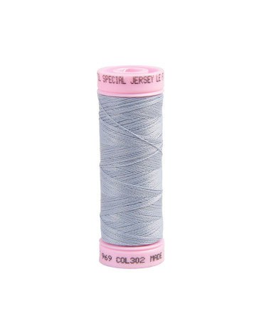 Special jersey thread 140m baby blue made in France