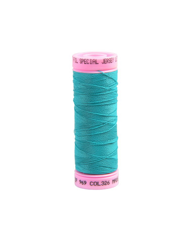 Filato jersey speciale 140m blu delphinium prodotto in Francia