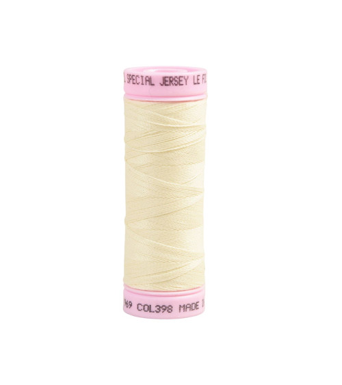 Special jersey yarn 140m ecru made in France