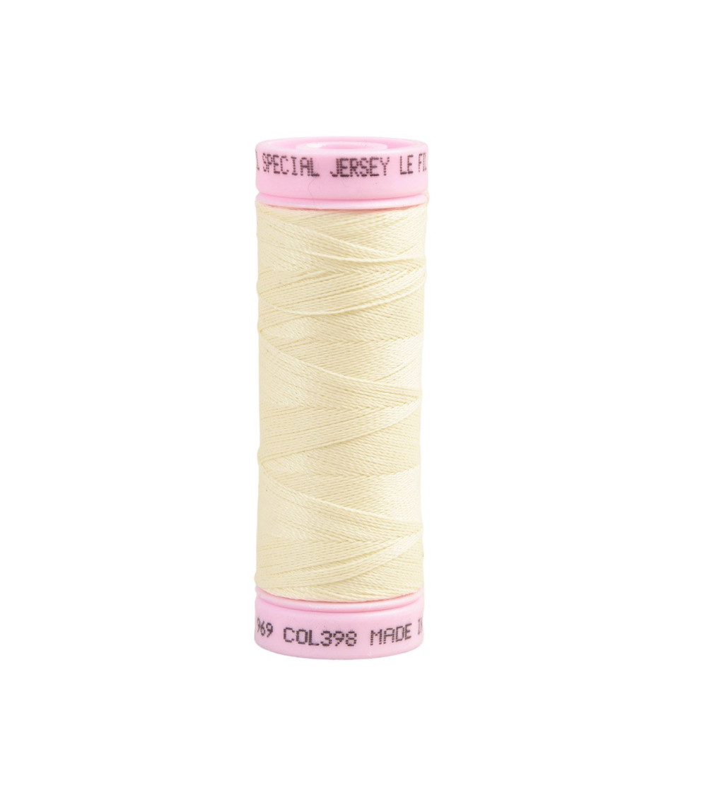 Special jersey yarn 140m ecru made in France