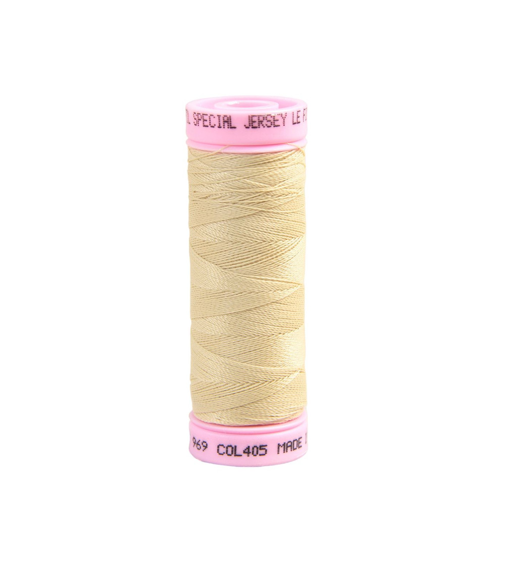 Special jersey yarn 140m beige made in France