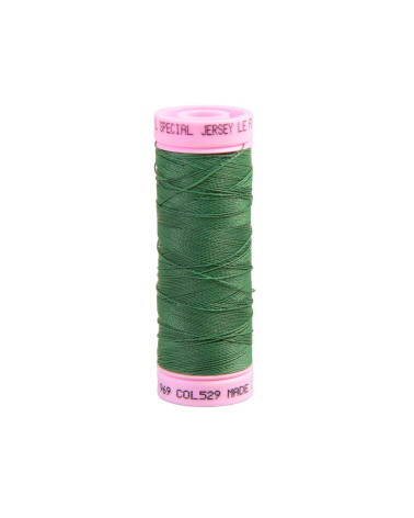 Special jersey yarn 140m grass green made in France