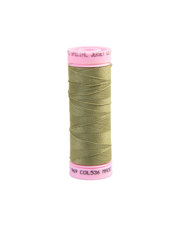 Special jersey yarn 140m khaki green made in France
