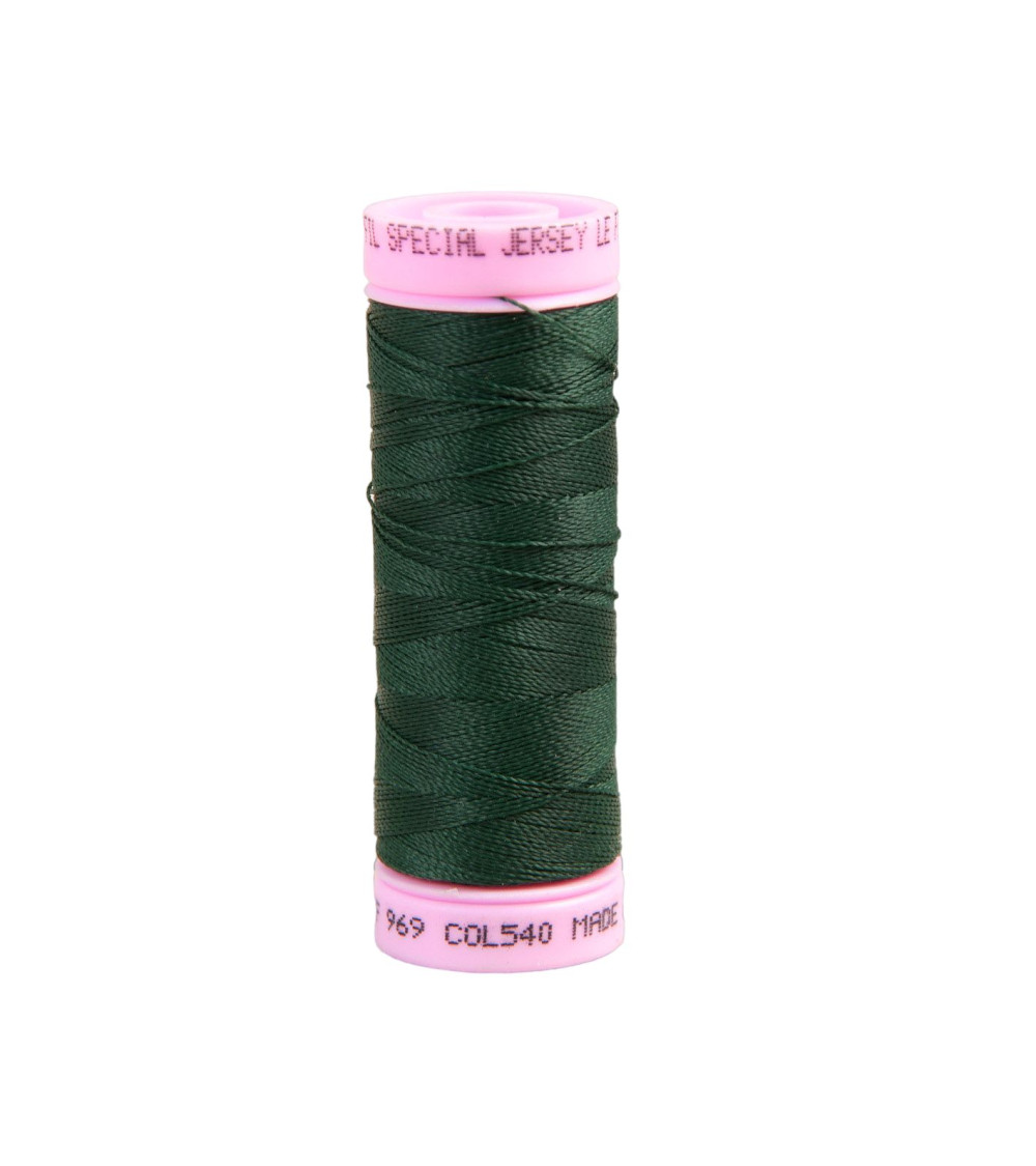 Special jersey yarn 140m bottle green made in France