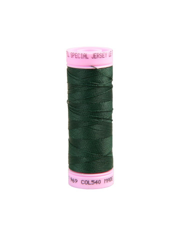 Special jersey yarn 140m bottle green made in France