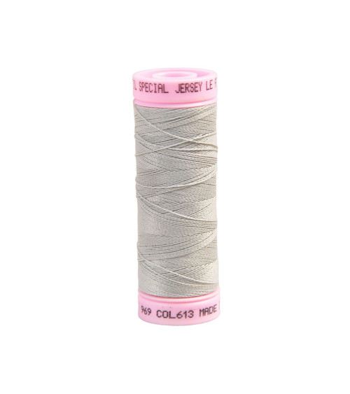 Special jersey yarn 140m rain gray made in France