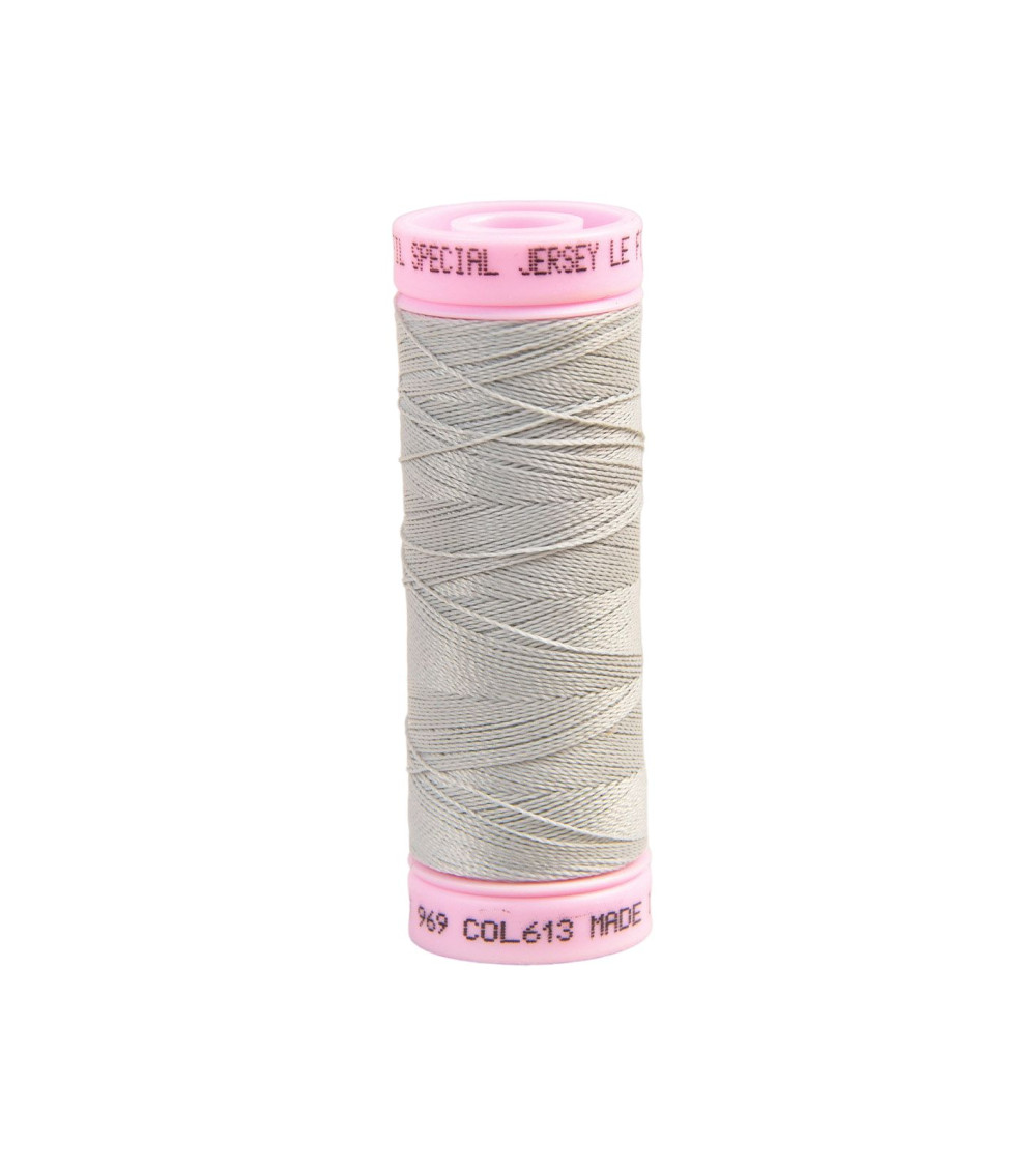Special jersey thread 140m rain grey made in France