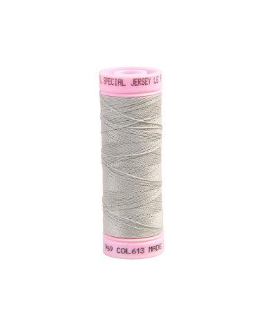 Special jersey thread 140m rain grey made in France