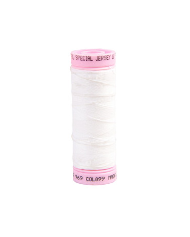 Special jersey yarn 140m white made in France