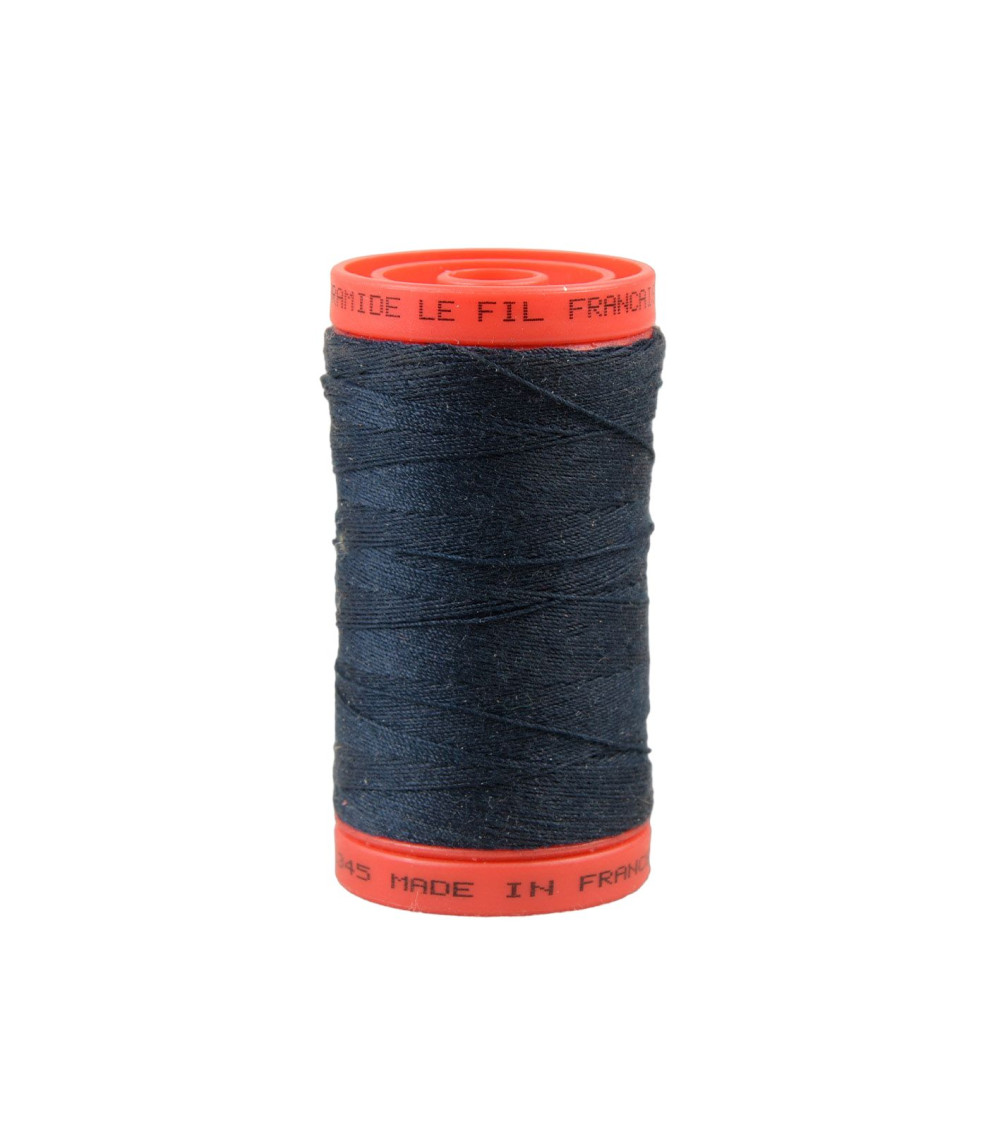 Fire-resistant thread 230m navy blue made in France
