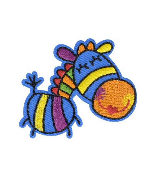 Happy Horse iron-on patch 5cm x 5.5cm