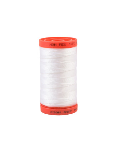 230m natural white fire retardant thread made in France