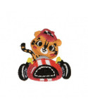 Ecusson thermocollant Tigre en voiture 4cm x 4cm