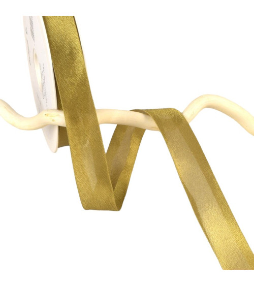 Reel 25m mustard yellow iridescent metal bias 20mm