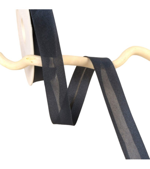 25m reel iridescent metal bias navy blue 20mm