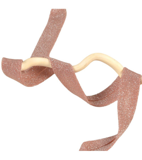 20m reel salmon orange glitter bias 20mm