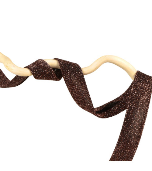 20m reel rust glitter bias 20mm