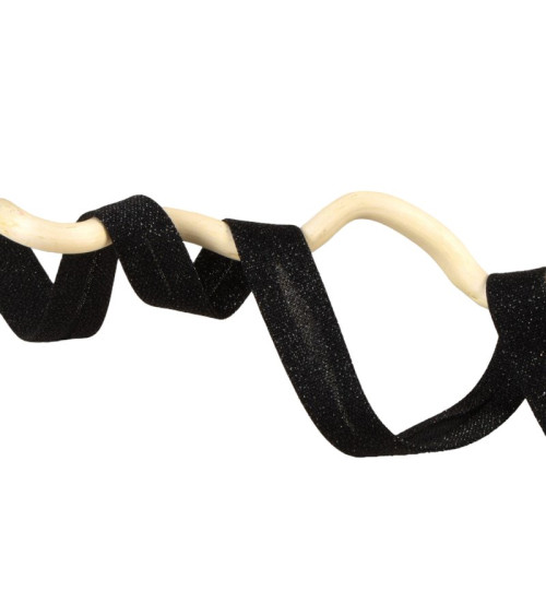 20m reel black glitter bias 20mm