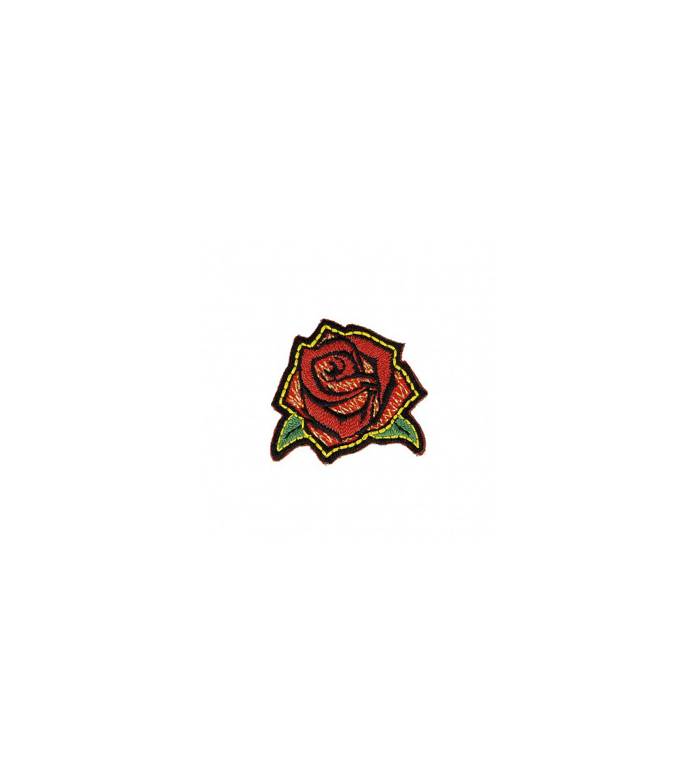 Rock rose iron-on patch 2cm x 3cm