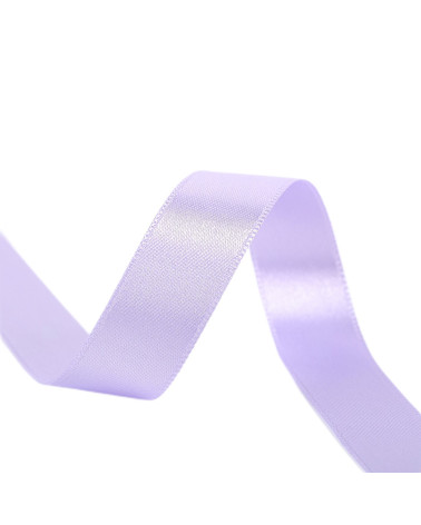 Spool of 25m double-sided satin ribbon in Parma made in France