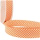 Disquette 25m biais Vichy tissé polyester et coton Orange