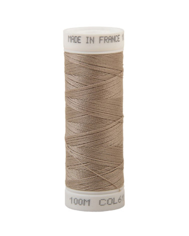 Fil à coudre polyester 100m made in France - sable 611