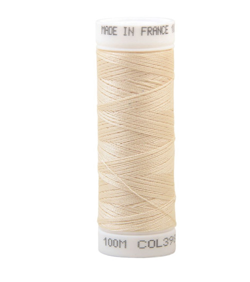 Fil à coudre polyester 100m made in France - creme 398