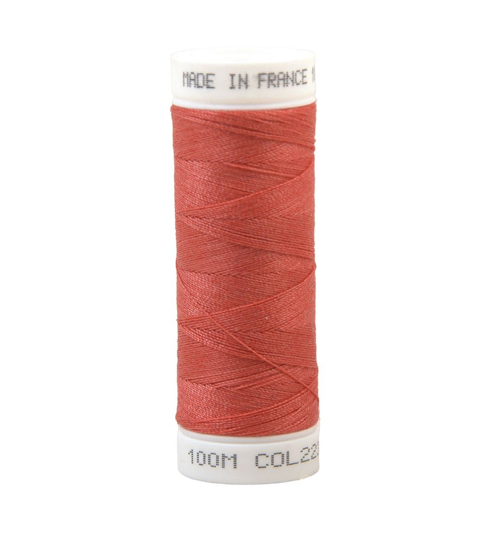 Polyester sewing thread 100m made in France - raspberry pink 223