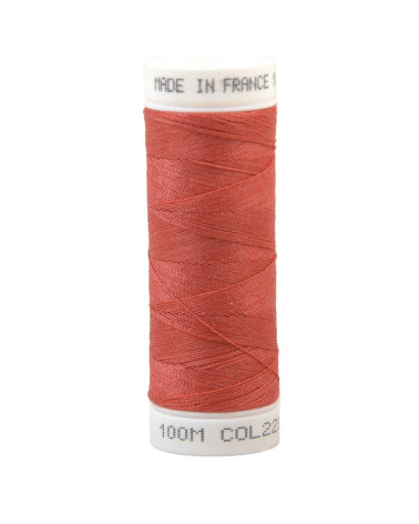 Polyester sewing thread 100m made in France - raspberry pink 223