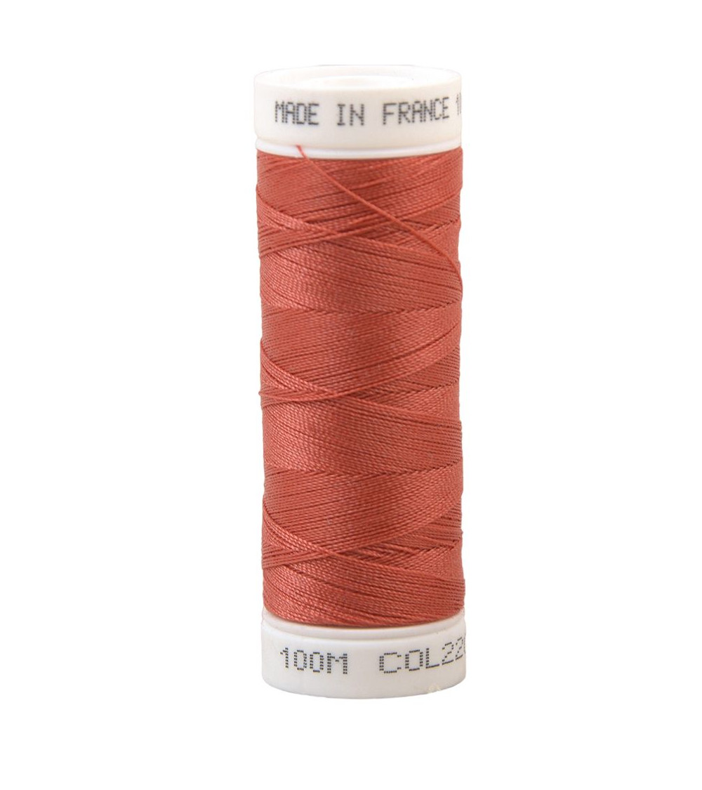 Polyester sewing thread 100m made in France - berlingot red 220