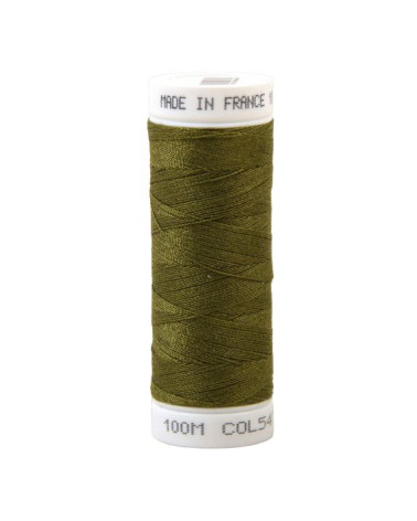 Fil à coudre polyester 100m made in France - vert olivier 547