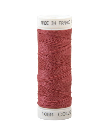 Fil à coudre polyester 100m made in France - terre cuite 224