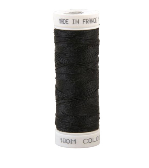 Fil à coudre polyester 100m made in France - noir 1