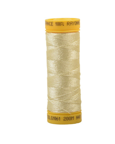 Spool of 100% viscose embroidery thread 200m - Beige C61